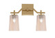 Toltec Lighting - 2312-NAB-263 - Two Light Bath Bar - Corbin - New Age Brass