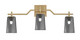 Toltec Lighting - 2313-NAB-262 - Three Light Bath Bar - Corbin - New Age Brass
