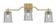 Toltec Lighting - 2313-NAB-5032 - Three Light Bath Bar - Corbin - New Age Brass