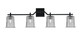 Toltec Lighting - 2314-MB-5032 - Four Light Bath Bar - Corbin - Matte Black