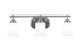 Toltec Lighting - 2613-BN-5031 - Three Light Bath Bar - Odyssey - Brushed Nickel