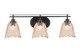 Toltec Lighting - 2613-MB-4233 - Three Light Bath Bar - Odyssey - Matte Black