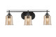 Toltec Lighting - 2613-MB-5033 - Three Light Bath Bar - Odyssey - Matte Black