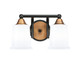 Toltec Lighting - 3422-MBBR-5031 - Two Light Bath Bar - Paramount - Matte Black & Bass