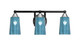 Toltec Lighting - 3423-MBBN-265 - Three Light Bath Bar - Paramount - Matte Black & Brushed Nickel