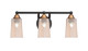 Toltec Lighting - 3423-MBBR-263 - Three Light Bath Bar - Paramount - Matte Black & Bass