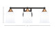 Paramount Three Light Bath Bar (3423-MBBR-5031)