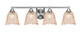 Toltec Lighting - 3424-BN-4233 - Four Light Bath Bar - Paramount - Brushed Nickel