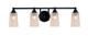 Toltec Lighting - 3424-MB-263 - Four Light Bath Bar - Paramount - Matte Black