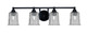 Toltec Lighting - 3424-MB-5032 - Four Light Bath Bar - Paramount - Matte Black