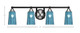 Paramount Four Light Bath Bar (3424-MBBN-265)