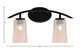 Kurve Two Light Bath Bar (3722-MB-263)