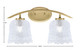 Kurve Two Light Bath Bar (3722-NAB-4230)