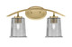 Toltec Lighting - 3722-NAB-5032 - Two Light Bath Bar - Kurve - New Age Brass