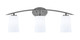 Toltec Lighting - 3723-GP-261 - Three Light Bath Bar - Kurve - Graphite