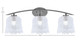 Kurve Three Light Bath Bar (3723-GP-4230)