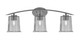 Toltec Lighting - 3723-GP-5032 - Three Light Bath Bar - Kurve - Graphite