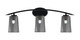 Toltec Lighting - 3723-MB-262 - Three Light Bath Bar - Kurve - Matte Black