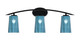 Toltec Lighting - 3723-MB-265 - Three Light Bath Bar - Kurve - Matte Black