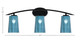 Kurve Three Light Bath Bar (3723-MB-265)