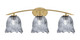 Toltec Lighting - 3723-NAB-4232 - Three Light Bath Bar - Kurve - New Age Brass