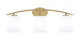 Toltec Lighting - 3723-NAB-5031 - Three Light Bath Bar - Kurve - New Age Brass