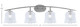 Kurve Four Light Bath Bar (3724-GP-4230)