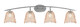 Toltec Lighting - 3724-GP-4233 - Four Light Bath Bar - Kurve - Graphite