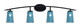 Toltec Lighting - 3724-MB-265 - Four Light Bath Bar - Kurve - Matte Black
