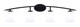 Toltec Lighting - 3724-MB-5031 - Four Light Bath Bar - Kurve - Matte Black