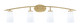 Toltec Lighting - 3724-NAB-261 - Four Light Bath Bar - Kurve - New Age Brass