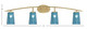 Kurve Four Light Bath Bar (3724-NAB-265)