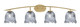 Toltec Lighting - 3724-NAB-4232 - Four Light Bath Bar - Kurve - New Age Brass