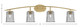 Kurve Four Light Bath Bar (3724-NAB-5032)