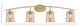 Kurve Four Light Bath Bar (3724-NAB-5033)