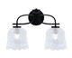 Toltec Lighting - 3912-MB-4230 - Two Light Bath Bar - Cavella - Matte Black