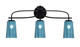 Toltec Lighting - 3913-MB-265 - Three Light Bath Bar - Cavella - Matte Black