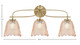 Cavella Three Light Bath Bar (3913-NAB-4233)