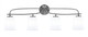 Toltec Lighting - 3914-GP-5031 - Four Light Bath Bar - Cavella - Graphite