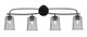 Toltec Lighting - 3914-MB-5032 - Four Light Bath Bar - Cavella - Matte Black
