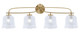 Toltec Lighting - 3914-NAB-4230 - Four Light Bath Bar - Cavella - New Age Brass