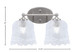 Capri Two Light Bath Bar (5912-BN-4230)