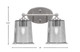 Capri Two Light Bath Bar (5912-BN-5032)