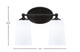 Capri Two Light Bath Bar (5912-MB-261)