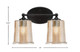 Capri Two Light Bath Bar (5912-MB-5033)