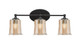 Toltec Lighting - 5913-MB-5033 - Three Light Bath Bar - Capri - Matte Black