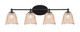 Toltec Lighting - 5914-MB-4233 - Four Light Bath Bar - Capri - Matte Black