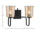 Sandia Two Light Bath Bar (6222-MB-5033)
