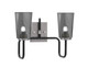 Toltec Lighting - 6222-MBGP-262 - Two Light Bath Bar - Sandia - Matte Black & Graphite