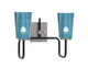 Toltec Lighting - 6222-MBGP-265 - Two Light Bath Bar - Sandia - Matte Black & Graphite